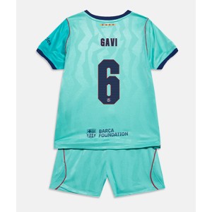 Barcelona Paez Gavi #6 Jalkapallovaatteet Lasten Kolmas peliasu 2026-27 Lyhythihainen (+ Lyhyet housut)